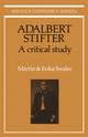 Book cover of: Adalbert Stifter: A Critical Study. By: Martin Swales