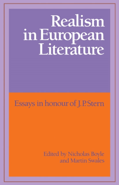 Book cover of: Realism in European Literature. By: Nicholas Boyle