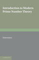 Book cover of: Introduction to Modern Prime Number Theory. By: Theodor Estermann