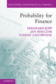 Book cover of: Probability for Finance