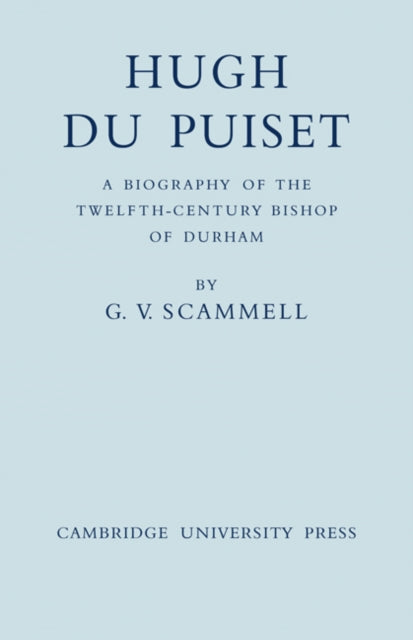 Book cover of: Hugh Du Puiset. By: G. V. Scammell