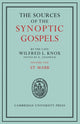 Book cover of: Sources of the Synoptic Gospels: Volume 1, St Mark. By: Wilfred L. Knox