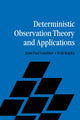 Book cover of: Deterministic Observation Theory and Applications. By: Jean-Paul Gauthier
