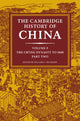 Book cover of: Cambridge History of China: Volume 9, The Ch'ing Dynasty to 1800, Part 2. By: Denis Twitchett