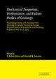 Book cover of: Mechanical Properties, Performance, and Failure Modes of Coatings