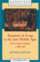 Book cover of: Standards of Living in the Later Middle Ages