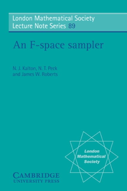 Book cover of: F-space Sampler. By: N. J. Kalton