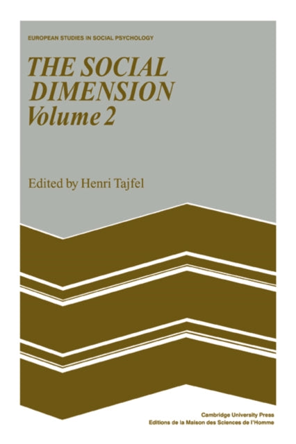 Book cover of: Social Dimension: Volume 2. By: Henri Tajfel