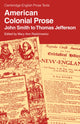 Book cover of: American Colonial Prose. By: Mary Ann Radzinowicz