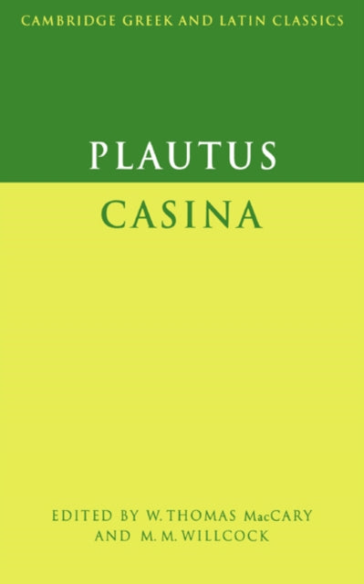 Book cover of: Plautus: Casina