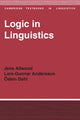 Book cover of: Logic in Linguistics
