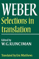 Book cover of: Max Weber: Selections in Translation