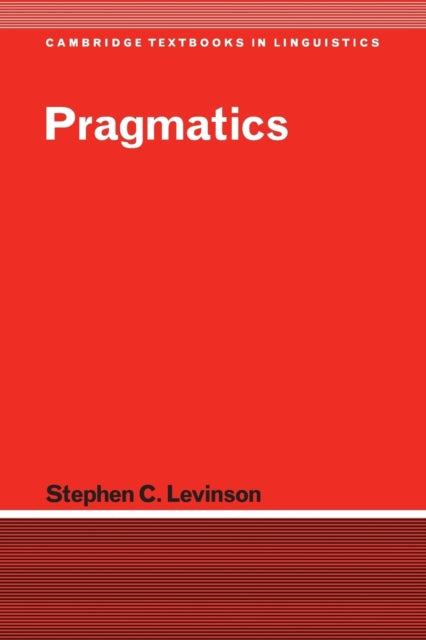Book cover of: Pragmatics