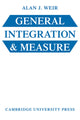 Book cover of: General Integration and Measure. By: Weir