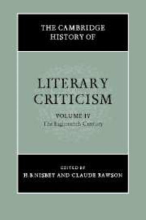 The Cambridge History of Literary Criticism: Volume 4, The Eighteenth Century