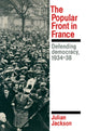 Book cover of: Popular Front in France. By: Julian Jackson
