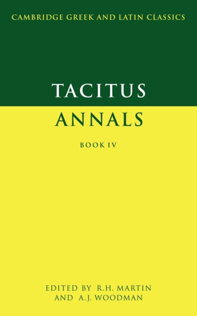 Book cover of: Tacitus: Annals Book IV. By: P. Cornelius Tacitus
