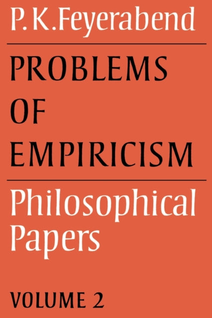Book cover of: Problems of Empiricism: Volume 2. By: Paul K. Feyerabend