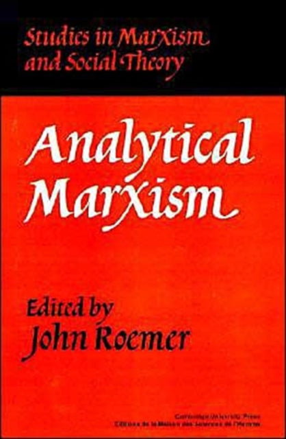 Book cover of: Analytical Marxism. By: John Roemer