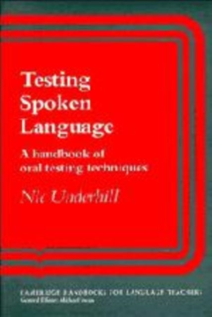 Book cover of: Testing Spoken Language