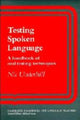 Book cover of: Testing Spoken Language