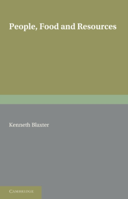 Book cover of: People, Food and Resources