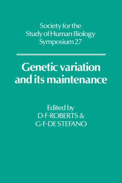 Book cover of: Genetic Variation and its Maintenance