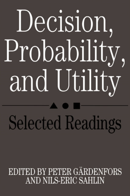 Book cover of: Decision, Probability and Utility