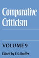 Book cover of: Comparative Criticism: Volume 9, Cultural Perceptions and Literary Values. By: E. S. Shaffer