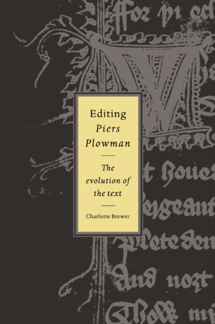 Book cover of: Editing Piers Plowman