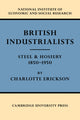 Book cover of: British Industrialists. By: Charlotte Erickson