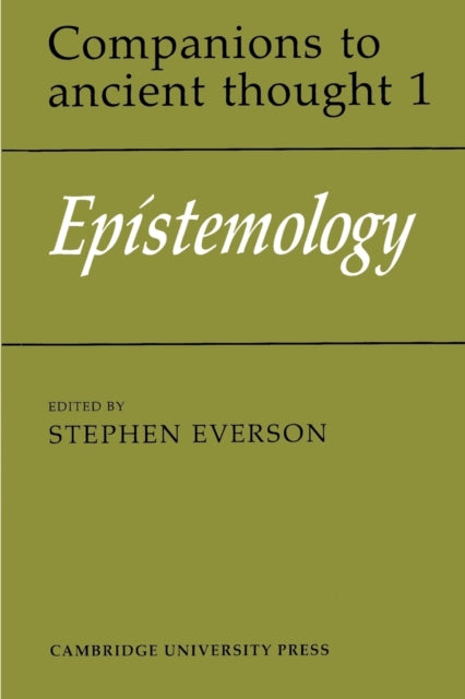 Book cover of: Epistemology