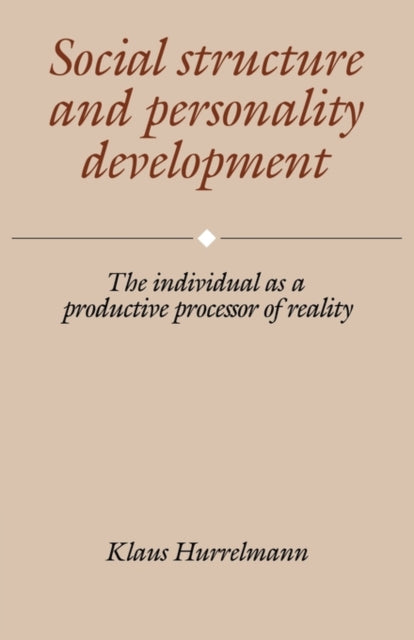 Book cover of: Social Structure and Personality Development