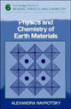 Book cover of: Physics and Chemistry of Earth Materials