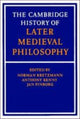 Book cover of: Cambridge History of Later Medieval Philosophy