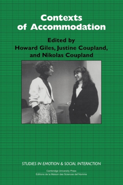 Book cover of: Contexts of Accommodation. By: Howard Giles
