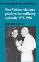 Book cover of: Sino-Vatican Relations