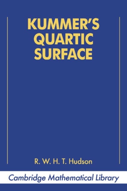 Book cover of: Kummer's Quartic Surface
