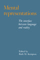 Book cover of: Mental Representations. By: Ruth M. Kempson