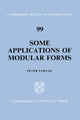 Book cover of: Some Applications of Modular Forms