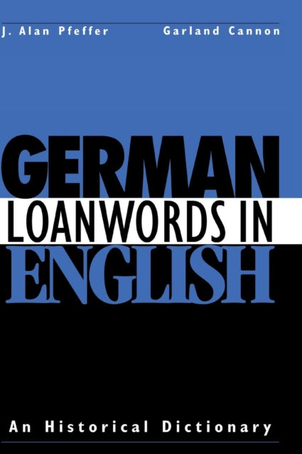 Book cover of: German Loanwords in English