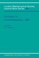 Book cover of: Surveys in Combinatorics, 1991. By: A. D. Keedwell