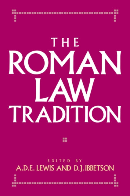 Book cover of: Roman Law Tradition