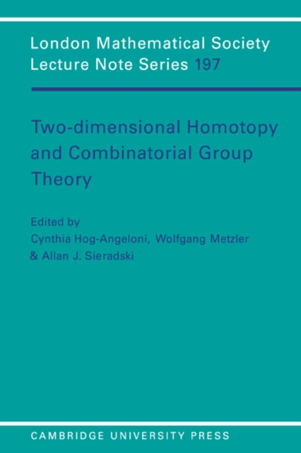 Book cover of: Two-Dimensional Homotopy and Combinatorial Group Theory