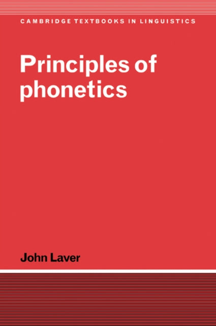 Book cover of: Principles of Phonetics