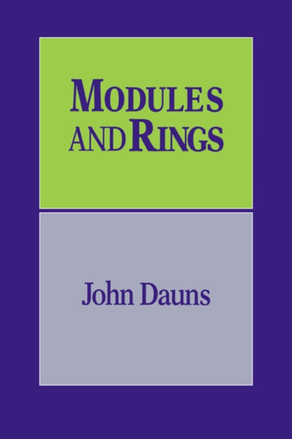 Book cover of: Modules and Rings