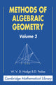 Book cover of: Methods of Algebraic Geometry: Volume 2