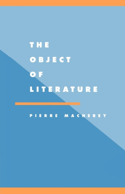Book cover of: Object of Literature