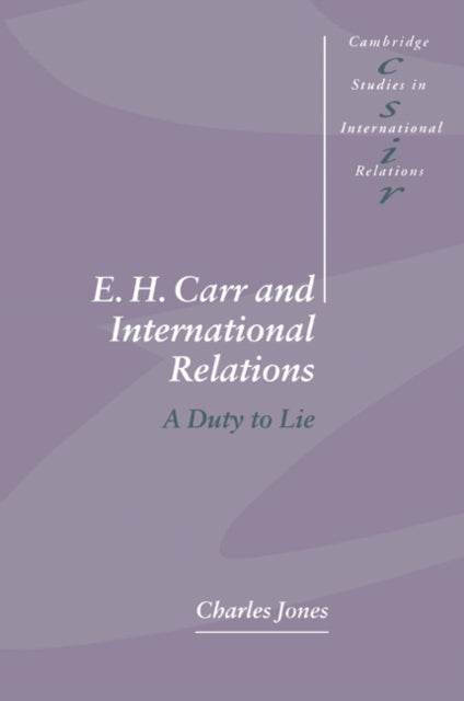 Book cover of: E. H. Carr and International Relations
