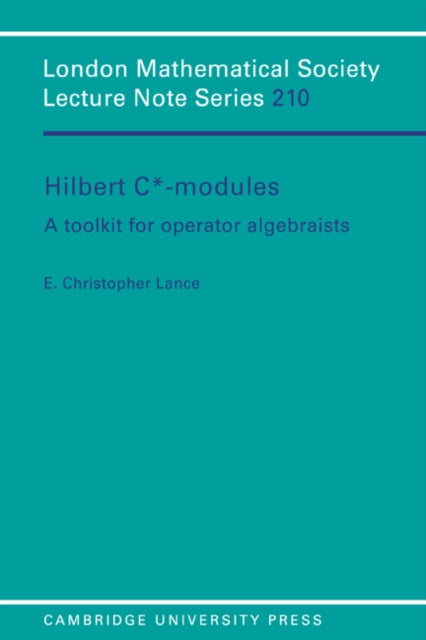 Book cover of: Hilbert C*-Modules